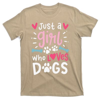 Just A Who Loves Dogs Funny Gift For Dog Lovers T-Shirt