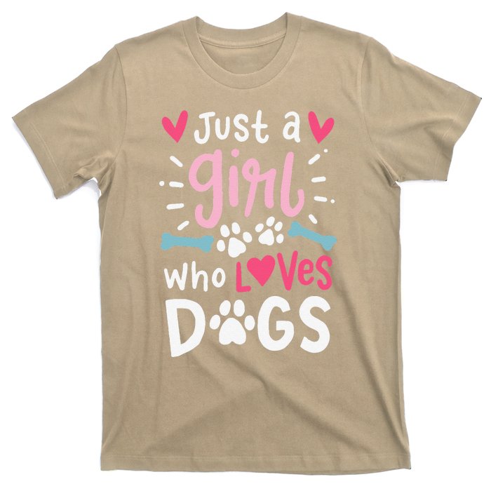 Just A Who Loves Dogs Funny Gift For Dog Lovers T-Shirt