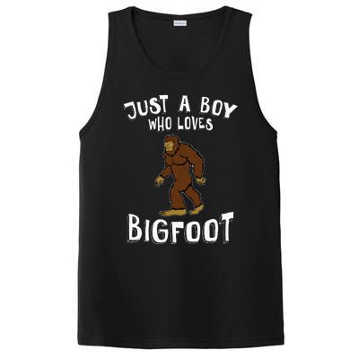 Just A Who Loves Bigfoot Hunter Animal Lover Camping PosiCharge Competitor Tank