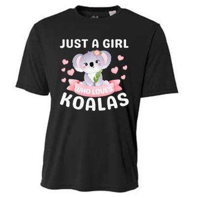 Just A  Who Loves Koala Bear Cooling Performance Crew T-Shirt