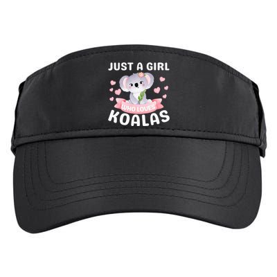 Just A  Who Loves Koala Bear Adult Drive Performance Visor