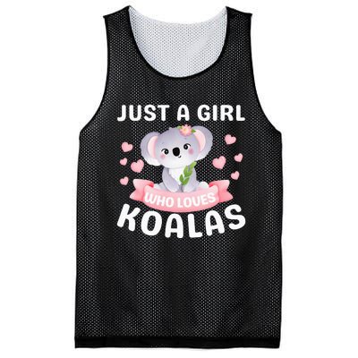 Just A  Who Loves Koala Bear Mesh Reversible Basketball Jersey Tank