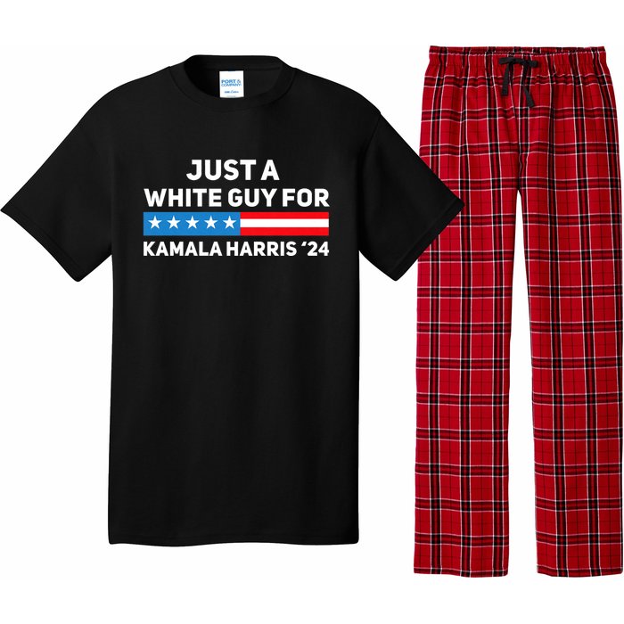 Just A White Guy For Kamala Harris 2024 President Election Pajama Set