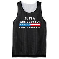 Just A White Guy For Kamala Harris 2024 President Election Mesh Reversible Basketball Jersey Tank