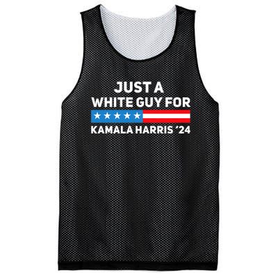 Just A White Guy For Kamala Harris 2024 President Election Mesh Reversible Basketball Jersey Tank