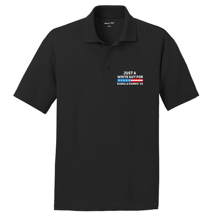 Just A White Guy For Kamala Harris 2024 President Election PosiCharge RacerMesh Polo