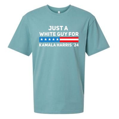 Just A White Guy For Kamala Harris 2024 President Election Sueded Cloud Jersey T-Shirt