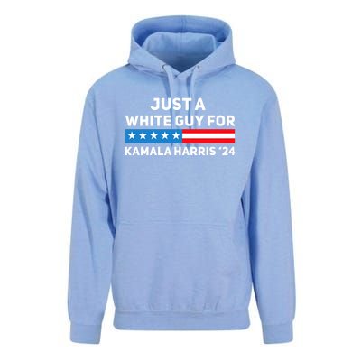 Just A White Guy For Kamala Harris 2024 President Election Unisex Surf Hoodie