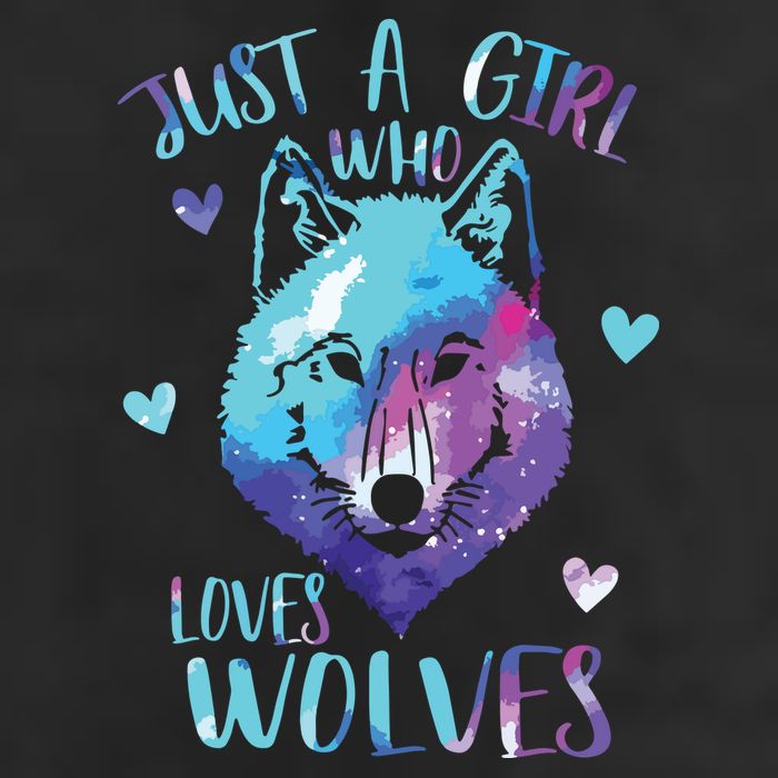 Just A Who Loves Wolves Themed Galaxy Space Wolf Lover 11oz C Handle Ceramic Mug