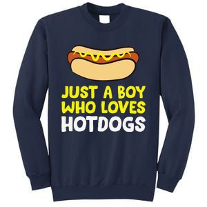 Just A Who Loves Hot Dogs Funny Hot Dog Sweatshirt