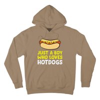 Just A Who Loves Hot Dogs Funny Hot Dog Hoodie