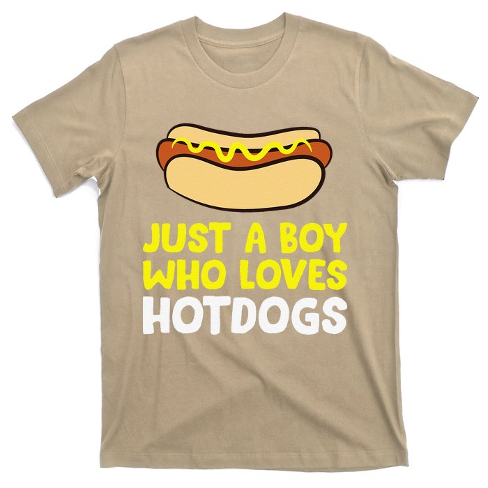 Just A Who Loves Hot Dogs Funny Hot Dog T-Shirt