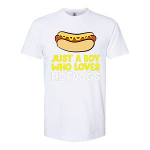 Just A Who Loves Hot Dogs Funny Hot Dog Softstyle CVC T-Shirt