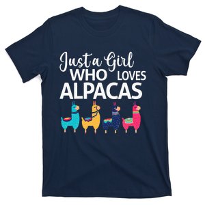 Just A Who Loves Alpacas Farmer Lover T-Shirt