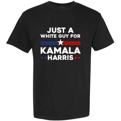 Just A White Guy For Kamala Harris 2024 President Election Garment-Dyed Heavyweight T-Shirt