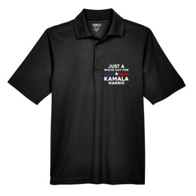 Just A White Guy For Kamala Harris 2024 President Election Men's Origin Performance Pique Polo