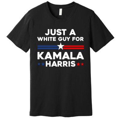 Just A White Guy For Kamala Harris 2024 President Election Premium T-Shirt