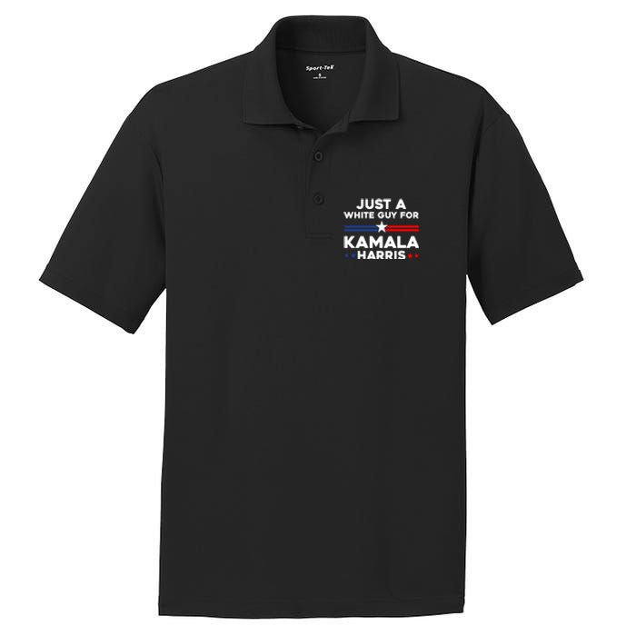 Just A White Guy For Kamala Harris 2024 President Election PosiCharge RacerMesh Polo