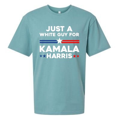 Just A White Guy For Kamala Harris 2024 President Election Sueded Cloud Jersey T-Shirt