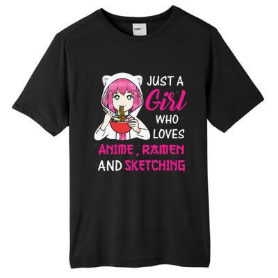 Just A  Who Loves Anime Ra And Sketching Tall Fusion ChromaSoft Performance T-Shirt