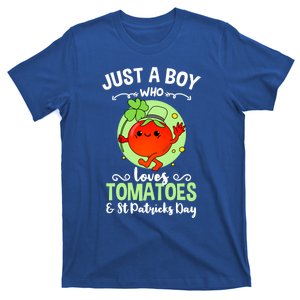 Just A Who Loves Tomatoes And St Patricks Day Vegetable Gift T-Shirt