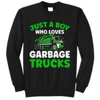 Just A  Who Loves Garbage Trucks Sweatshirt