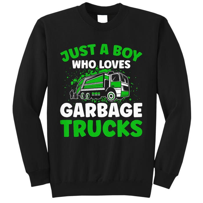 Just A  Who Loves Garbage Trucks Sweatshirt