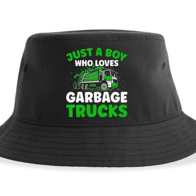 Just A  Who Loves Garbage Trucks Sustainable Bucket Hat