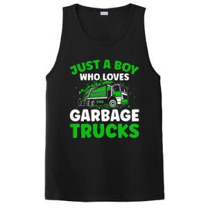 Just A  Who Loves Garbage Trucks PosiCharge Competitor Tank