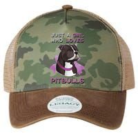 Just A Who Loves Pitbulls Funny Pitbull Dog Owner Quote Legacy Tie Dye Trucker Hat