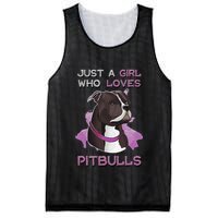 Just A Who Loves Pitbulls Funny Pitbull Dog Owner Quote Mesh Reversible Basketball Jersey Tank