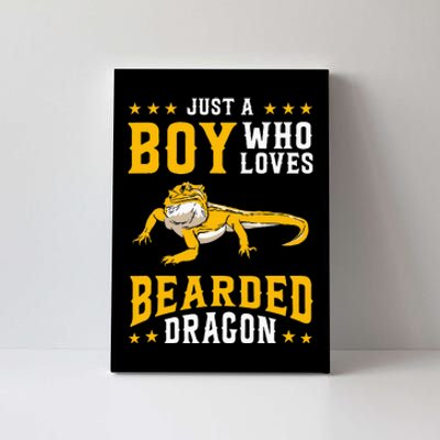 Just A  Who Loves Bearded Dragon Canvas