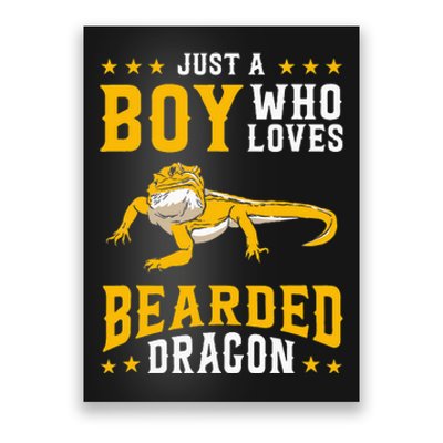 Just A  Who Loves Bearded Dragon Poster