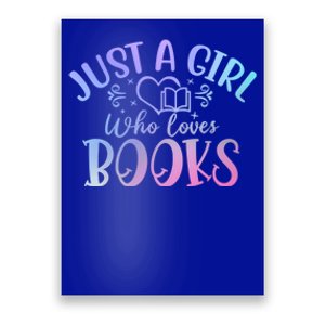 Just A Who Loves Books Reader Reading Cool Gift Poster