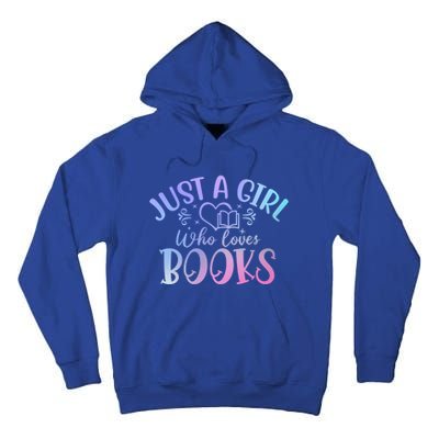 Just A Who Loves Books Reader Reading Cool Gift Tall Hoodie