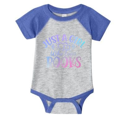 Just A Who Loves Books Reader Reading Cool Gift Infant Baby Jersey Bodysuit