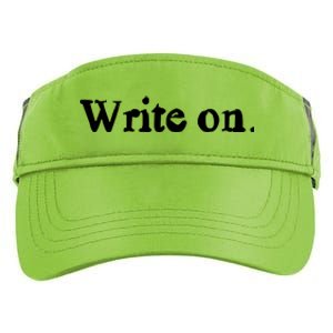 Journalist Autor Writer Write On Book Journalist Gift Adult Drive Performance Visor