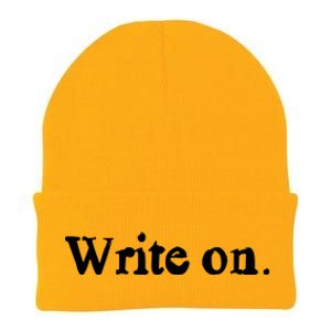 Journalist Autor Writer Write On Book Journalist Gift Knit Cap Winter Beanie