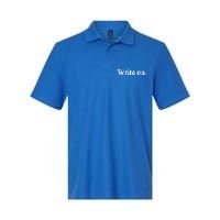 Journalist Autor Writer Write On Book Journalist Gift Softstyle Adult Sport Polo