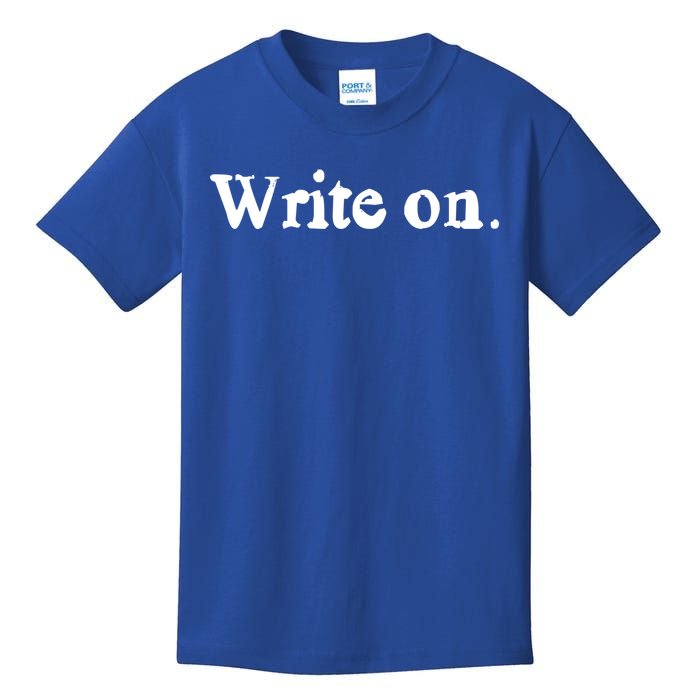 Journalist Autor Writer Write On Book Journalist Gift Kids T-Shirt