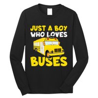 Just a  who loves Buses Long Sleeve Shirt