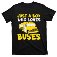 Just a  who loves Buses T-Shirt