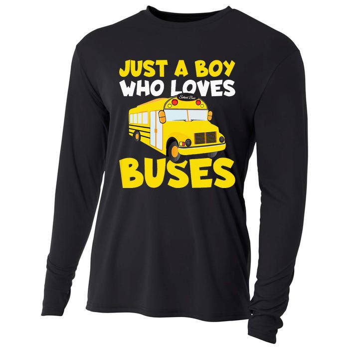 Just a  who loves Buses Cooling Performance Long Sleeve Crew