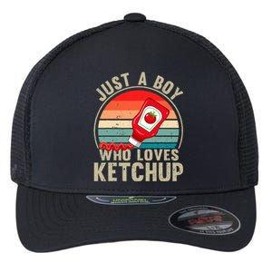 Just a Who Loves Ketchup Catsup Condiment Lover Flexfit Unipanel Trucker Cap