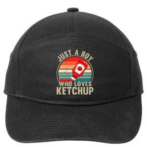 Just a Who Loves Ketchup Catsup Condiment Lover 7-Panel Snapback Hat