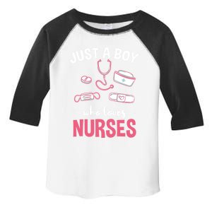 Just A Who Loves Nurses Gift Toddler Fine Jersey T-Shirt