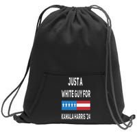 Just A White Guy For Kamala Harris 2024 Sweatshirt Cinch Pack Bag