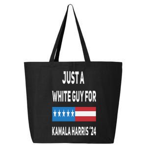 Just A White Guy For Kamala Harris 2024 25L Jumbo Tote