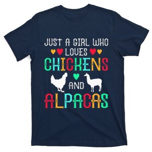 Just A Who Loves Chickens Alpacas T-Shirt