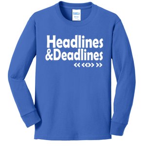 Journalist Autor Writer Writing Book Journalist Cute Gift Kids Long Sleeve Shirt